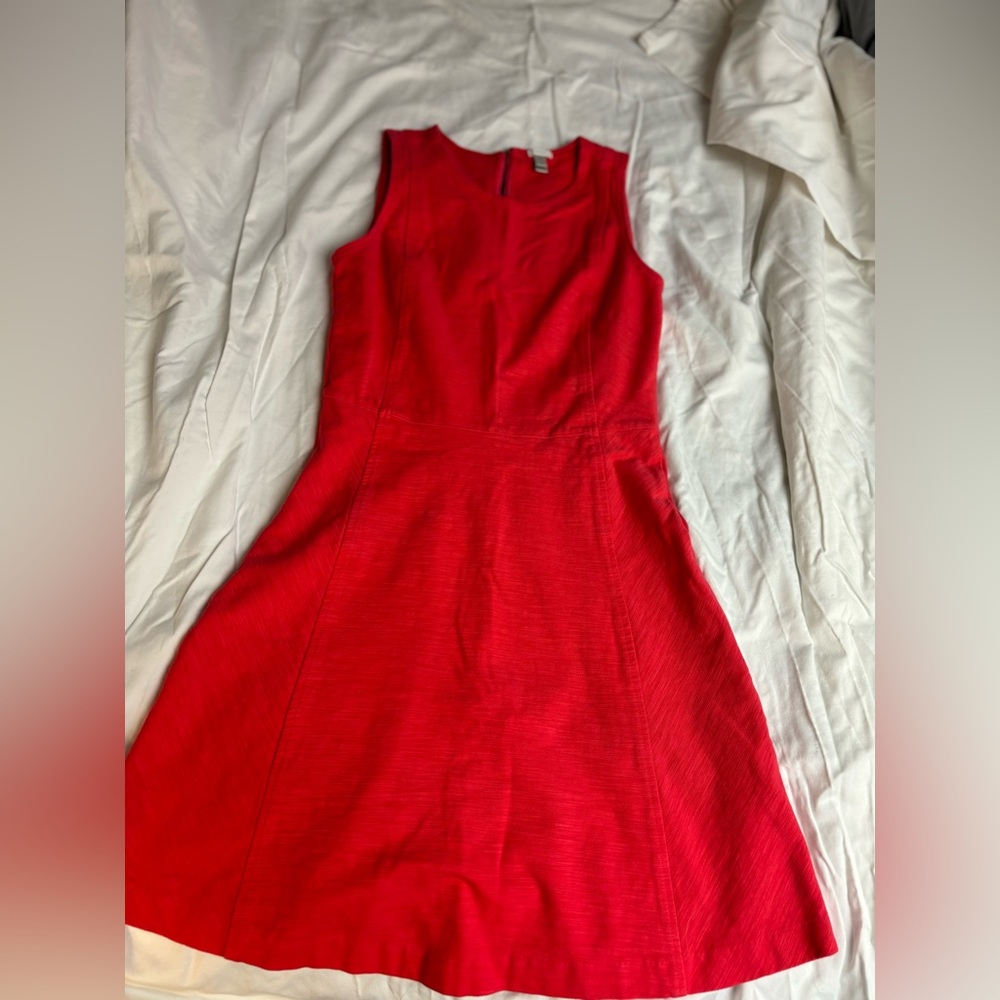 Salmon - linen dress